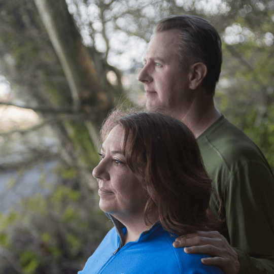 Rob, a real Breyanzi patient, and his wife, Vanessa.
