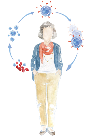 Hypothetical Breyanzi patient and CAR T cell therapy treatment steps.